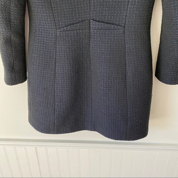 Reiss Textured Navara Navy Overcoat small - Picture 7 of 10